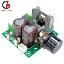 400W 10A 전압 조정기 PWM DC 모터 속도 컨트롤러 12-40V 가변 조절기 거버너 팬 RC 전원, 한개옵션0