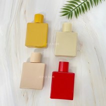 컬러 사각유리 향수용기(G-Type) 30ml, 연핑크