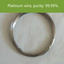 저온알루미늄용접봉 용융 용접순수 Pt 와이어 백금 전극 전기 영동 셀 순도: 99.99%., 12 0.1mmx1000cm