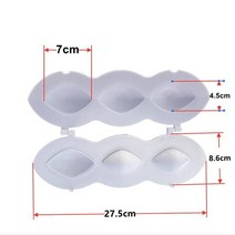 계량 9 홀 수동 kibbeh 익스프레스 미트볼 메이커 미트 로프 몰드 5cm 7cm 프레스 패티 고기 파이 다진 프로세서 주방 도구, m 3 구멍