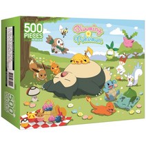 직소퍼즐 포켓몬스터 블루밍 포켓몬 500피스, 포켓몬스터 500조각 블루밍 포켓몬