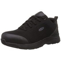 KEEN Utility 남성용 스파르타 로우 합금 토 작업화 블랙/블랙 12 와이드 443026