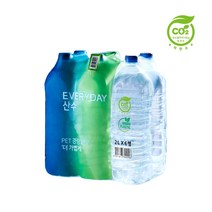 산수음료 에브리데이 산수 생수 (2L x24병 ECO-PET/무라벨 먹는샘물)