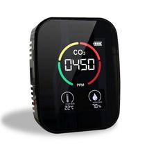 미세먼지측정기 공기질측정기 초미세먼지측정기 다기능 5 in1 co2 meter 디지털 이산화탄소 usb 공기 hcho 감지기 가스 분석기 온도 습도 품질 모니터, 1-3 in 1 블랙
