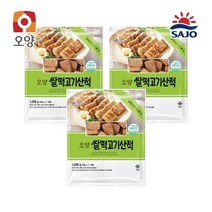 지오컴퍼니 오양 반찬동그랑땡1kg 2봉   쌀떡고기산적 1봉