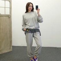 이힝 파스텔 밴딩 봄 맨투맨 조거 상하 트레이닝세트