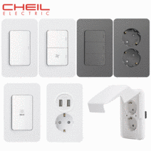 CHEIL 제일전기 디아트 시리즈 홈스위치 콘센트, 디아트화이트, 9. 중4구 스위치