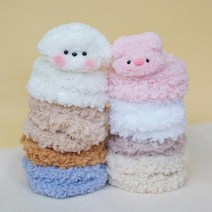 메이리앤 15mm 공예용 모루 인형 만들기 키링 재료 DIY, 라이트그레이, 1개, 밍크모루