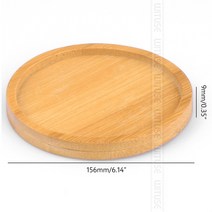 예쁜 쟁판 인테리어소품 트레이 나무 업소용 카페 114 디자인 꽃 냄비 홀더 다육 분재 패드 대나무 트레이, 12 15.6x15.6cm