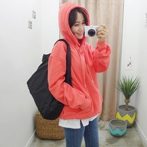 볼드스트링컬러후드티