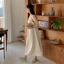 [제작] 모리온 린넨 뷔스티에 롱 원피스 69429 빅사이즈 여성의류