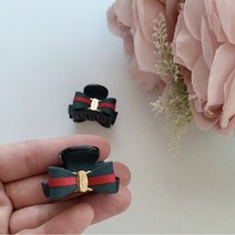 그린 1종 2개한세트 옆머리 여성집게핀