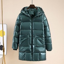 롱패딩 여자 남자 점퍼 경량 톰보이 광택 코튼 패딩 후드 코트 및 재킷 여성용 패션 파카 캐주얼 롱 스노우 아웃웨어