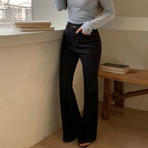 바잉몰 여성 [made/4size] 페닌 논페이드 레직기 스판 부츠컷 생지 데님 팬츠 -3color