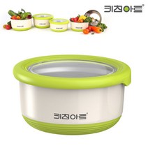 키친아트 라팔 1200ML 스텐 원형 반찬통 김치통 고추장용기 젓갈통 홈쇼핑, 단품