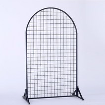 철망 액세서리 진열대 매대 메쉬망 스탠드 철제 렉, 반원형 180X60cm
