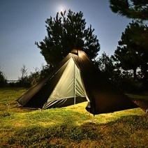 티피텐트 화목난로 면이너 불멍 겨울용 장박 파이어쉘터 캠핑 천막 텐트 굴뚝 창 야외 초경량 티피 피라미, 02 khaki-Only Tent Fly
