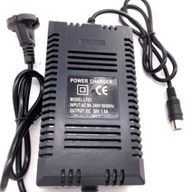 스마트 전기 자전거 자동차 충전기 납산 배터리 충전 EU 표준 36V 스쿠터 RCA 로터스 출력 AC 90-240V 1.8A