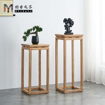 다육이 선반 화분 받침대 진열대 정리대 베란다 반려식물 화분랙 인테리어 식물, 38x38x100(느릅나무원목)