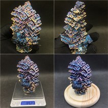 비스무트 무지개금속 비스무스 천연원석 비스무트결정 큐브, X0303-392.3g