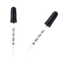 과학실험 미술 다용도 1ml 눈금 유리 스포이드 용량 측정, 단품