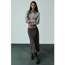 독일 자라 ZARA 209042 콘트라스트 핀스트라이프 스커트
