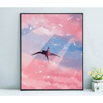 비가토 DIY 채색 로맨틱 풍경 홈 장식 그림 유화 그리기, VXK06_50X70 내부프레임_DIY 세트