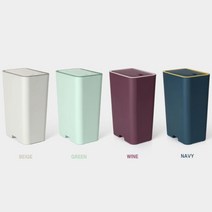 탕비실 얇은 틈새 분리수거함 스레기통 10L 병원 학교 사무실 공공장소, 휴지통(네이비)