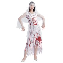 블러드 여귀 의류 공포 저승사자 유령신부 파티드레스