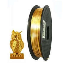 샤이니 실크 실버 PLA 필라멘트 1.75mm 3D 프린터 필라멘트 0.5KG 샤이니 메탈릭 메탈 실키 샤인 PLA 소재 500g, Silk Gold, Silk Gold