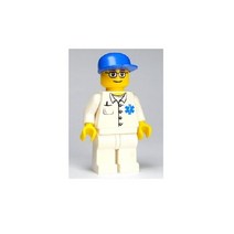 레고 30000 의사 피규어 (가방 포함) Minifig doc034 Doctor