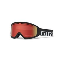 지로 Index OTG 성인용 스노우 고글 - 앰버 스칼렛 렌즈가 있는 블랙 워드마크 스트랩(2021)