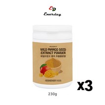 에너데이 와일드망고 씨앗추출분말 시서스가루 아디포넥틴 렙틴 식이섬유 칼슘, 3개, 690g