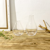 둔떼 방울 유리병 2size 유리오브제 호리병유리화병