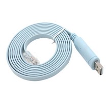 Cisco-USB 콘솔 케이블 1.8M USB-RJ45 화웨이 라우터 롤오버 콘솔용 FTDI 744664241835 A7H5, 01 180cm