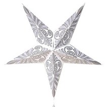 Happy Sales Afrodite 페이퍼 스타 랜턴 화이트, White