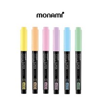 모나미 형광펜 에딩형광펜600, 컬러형광펜5개
