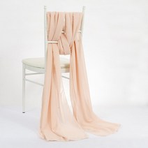 웨딩의자커버 1pc 70x300cm Chiavari 의자 시폰 새시 연회 웨딩 파티 리셉션 장식 INS 테이블 러너, [01] Light Yellow