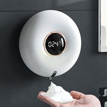 도넛심플 자동 거품 디스펜서 250ml 손세정제 물비누 핸드워시 호텔 화장실 욕실 벽걸이 오토 버블 세제 통