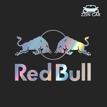 찐카 RedBull 로고 캠핑 데칼스티커 ZCCP-16 /캠핑스티커 /캠퍼스티커, 블랙, 소형