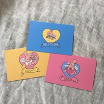 뚱땅 큐피트 엽서 3종, YELLOW, YELLOW