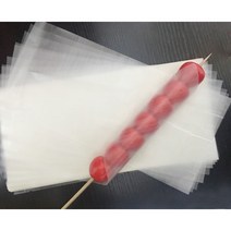 포장지 찹쌀 코팅지 500 탕후루 식용 종이 깔지 받침, 04.15X32cm(500개)