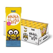 매일유업 바나나는 원래 하얗다 우유, 6개, 190ml