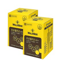 와일드 비 프로폴리스 플러스 500mg 60캡슐 아연 셀렌 함유, 2박스, 500mgX60캡슐