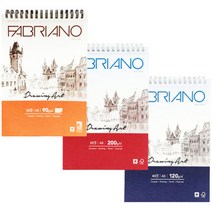 삼원 파브리아노 스케치북 크로키북 모음, CT01 (상단제본) 200g A5