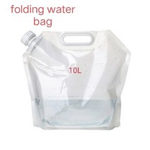 감성 캠핑 휴대용 야외 정수기 하이킹 비상 생존 물 필터 여과 빨대, [02] folding water bag