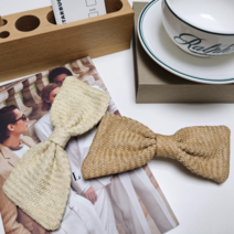 리저브 리본헤어핀 라탄 나비머리핀