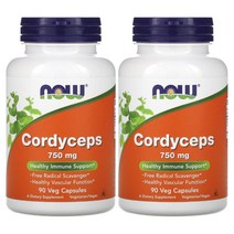 나우푸드 코디셉스 동충하초 750mg 90정 2팩 Now Food Cordyceps, 1개, 기본