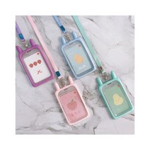 토끼 실리콘 카드홀더 목걸이 카드 걸이 놀이공원