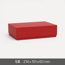 고급 선물 상자 5호 답례품 싸바리 패키지 기프트 포장 무지 국산 케이스, 레드 1개